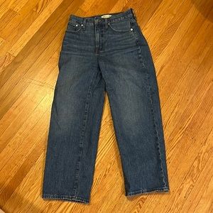 Madewell NWT perfect vintage wide-leg crop jeans